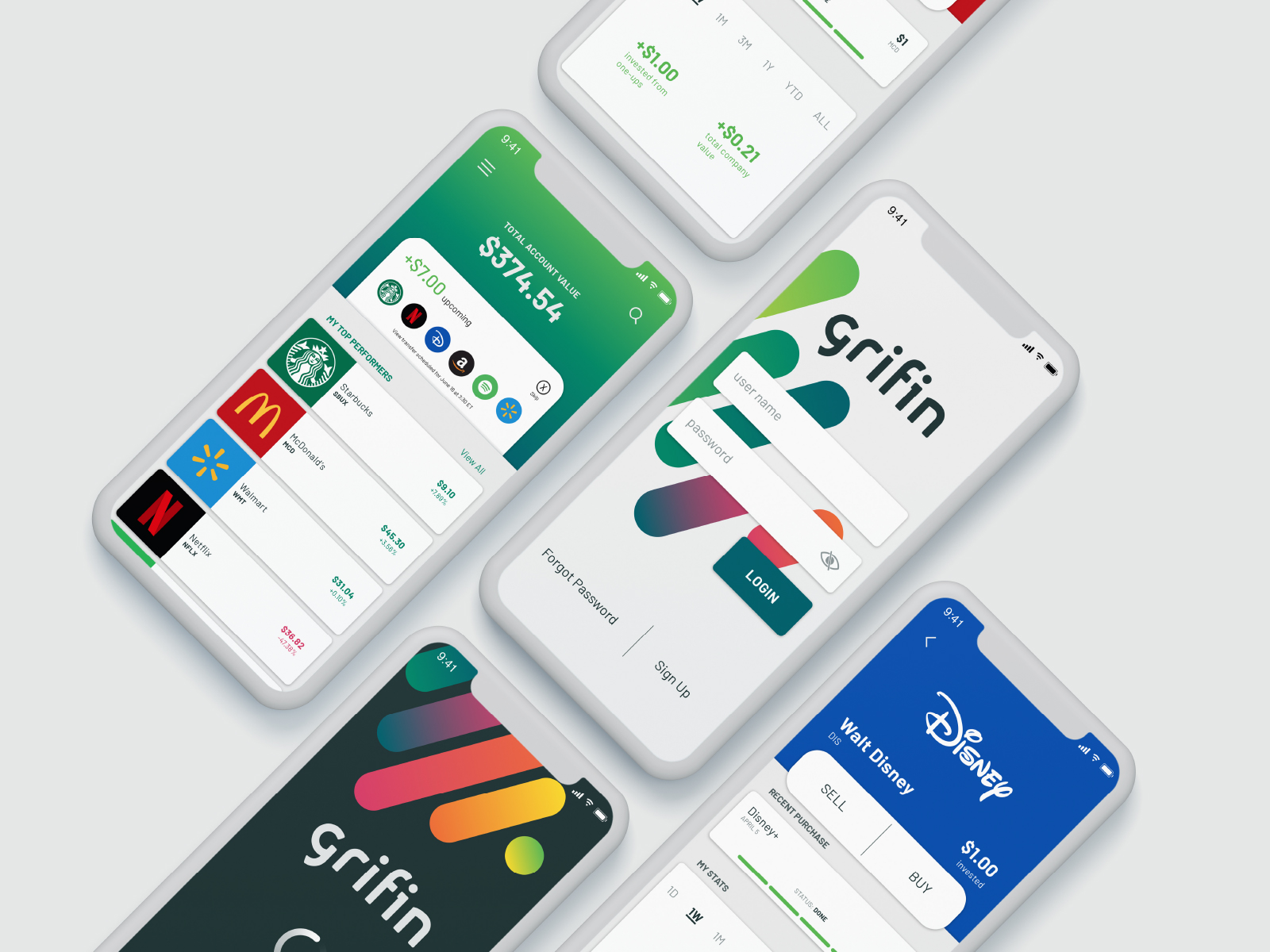 grifin-app-screens